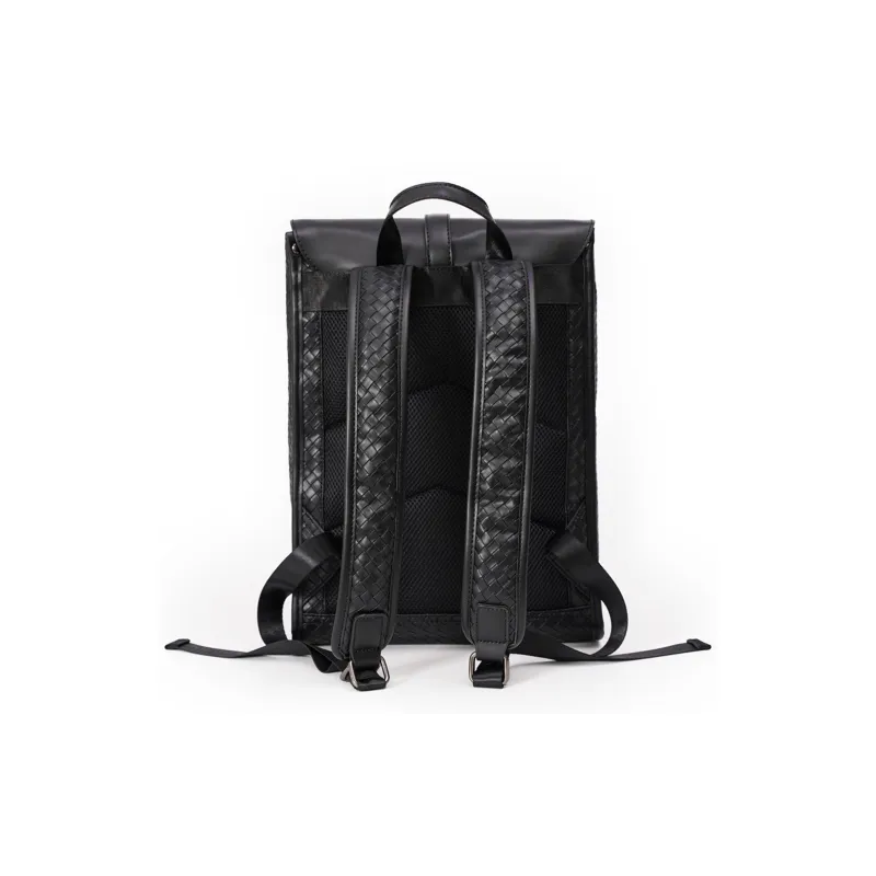 Slazenger Wear-Resistant PVC Travel Bags Backpack Large Size Men's Black-2
