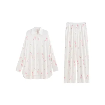 Yue Nei Pajama Set Women's Cream White