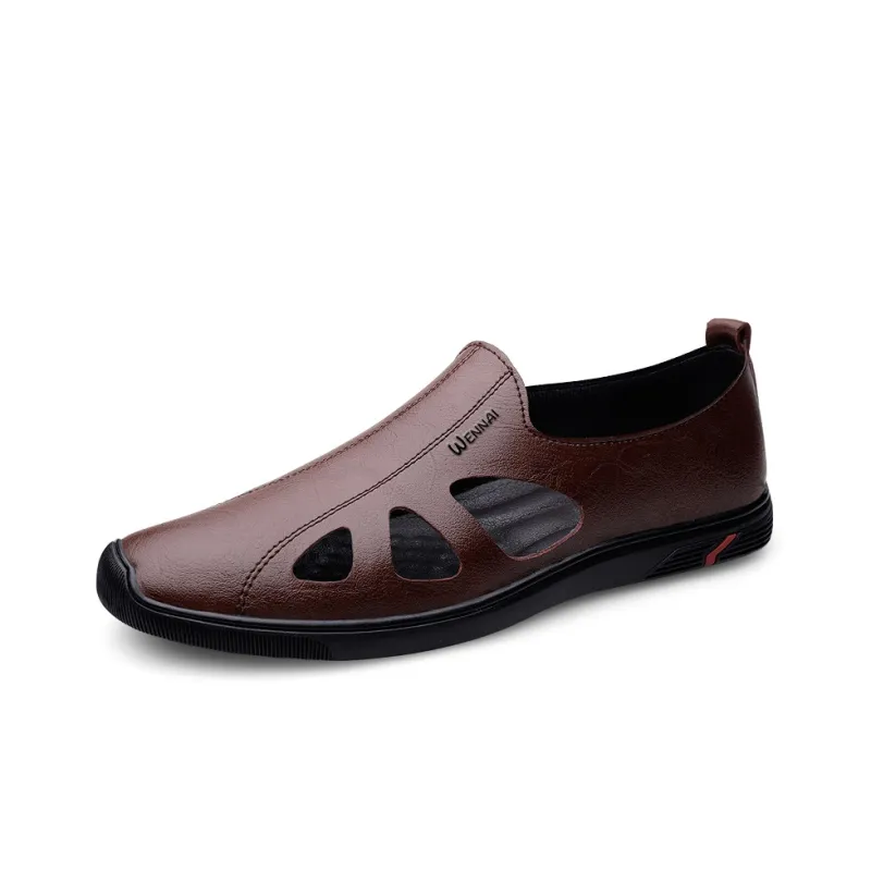 Wen Nai Casual Shoes Men's Dark Brown-1