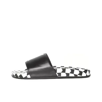 RHUDE Logo Printed Checked Slides