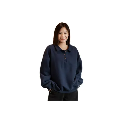 Be kind Sweatshirts Women's Cyan Blue