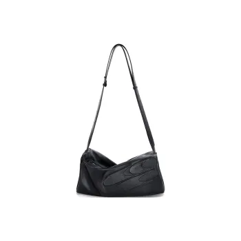 Crying Center PU Crossbody Bag Shoulder Bag Women's Black/Apricot White