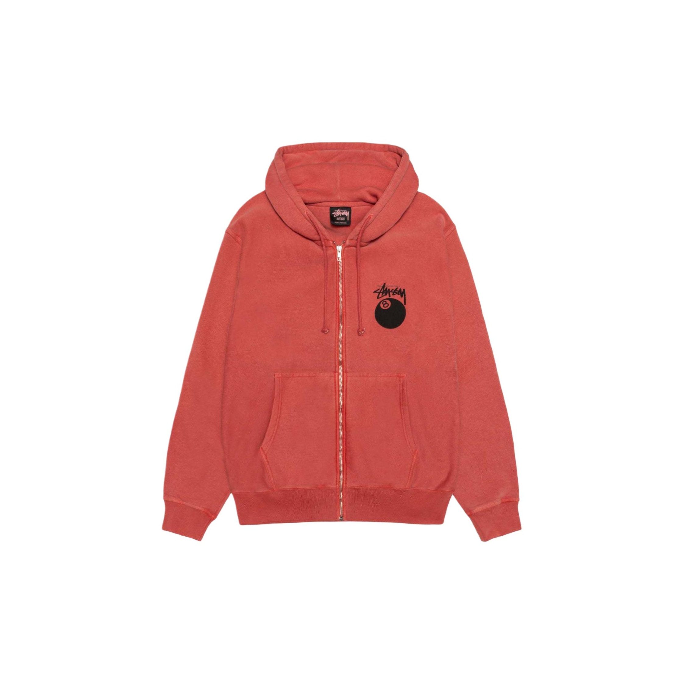 Stussy 8 Ball Pigment Dyed Crew Black S - POIZON
