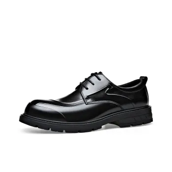 XIAOTOULANG Dress Shoes Men Low Top Black/Brown