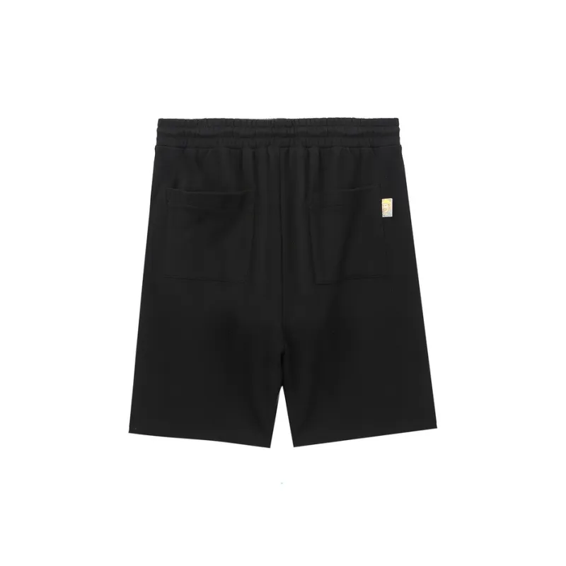 MUSIUM DIV Van Gogh appliqué Cotton Track Shorts-1
