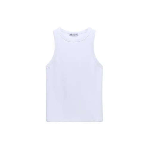 ZARA Tank Tops Women's White