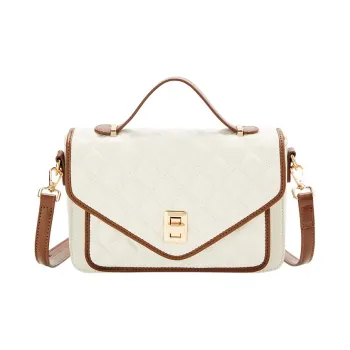 JANE KLAIN Synthetic Leather Handbag, Shoulder Bag, Crossbody Bag Women's White/Black