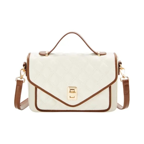 JANE KLAIN Synthetic Leather Handbag, Shoulder Bag, Crossbody Bag Women's White/Black