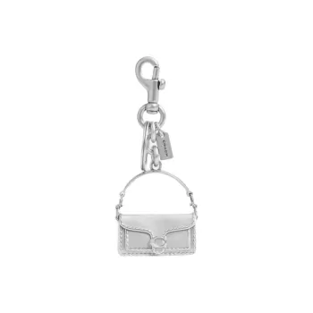 COACH Metal Plated Bag Accessory Mini Women's Silver