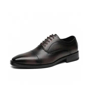 Product B Dress Shoes Men Low Top Brown/Black/Red