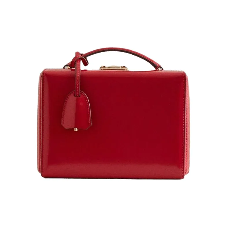 MARK CROSS Calfskin Handbag Shoulder Bag Crossbody Bag Women's Red-0