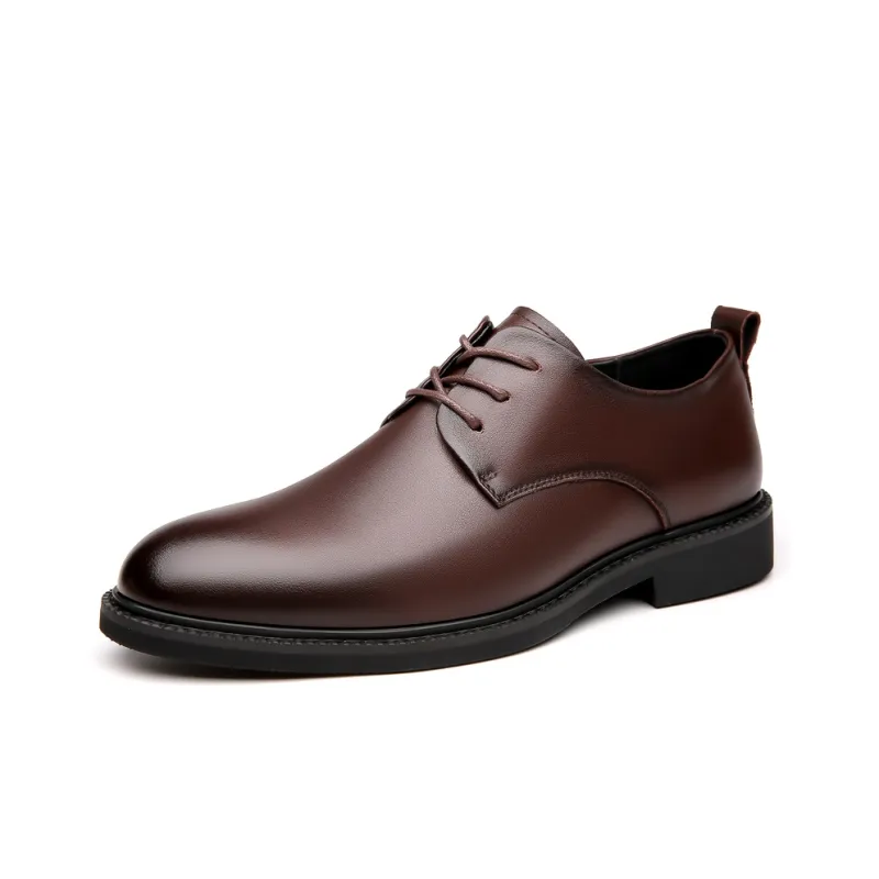 Mulinsen Dress Shoes Men Low Top Black-5