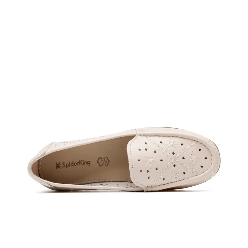 Spider King Beanie Shoes Women's White-3