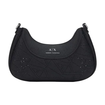 ARMANI EXCHANGEAE Pu Synthetic Leather Dumpling Bag, Crossbody Bag, Shoulder Bag Women's Black
