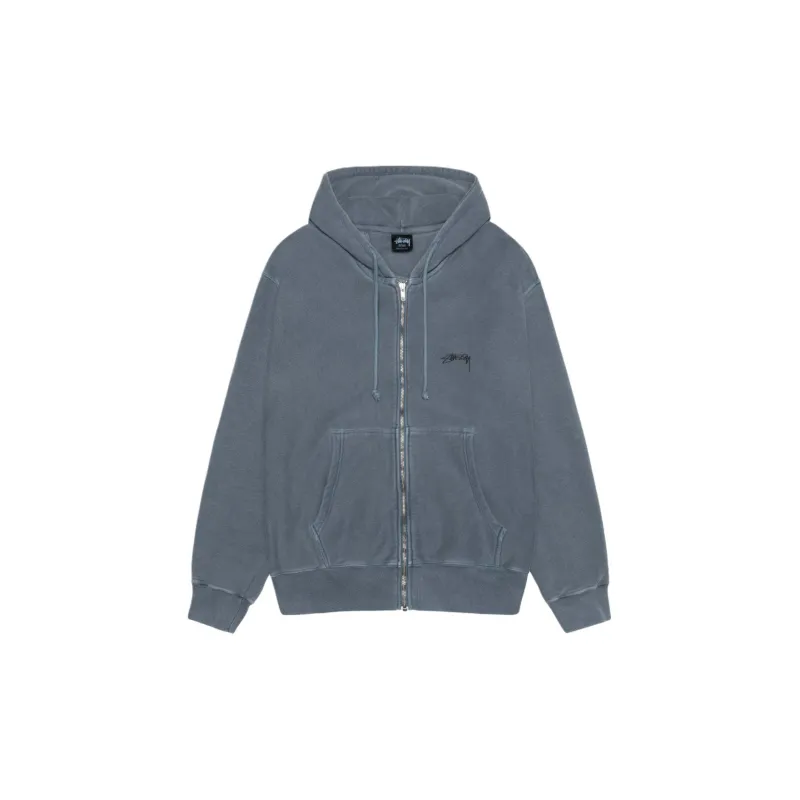 Stussy Smooth Stock Pigment Dyed Zip Hoodie - Cheap Rcj Jordan Outlet