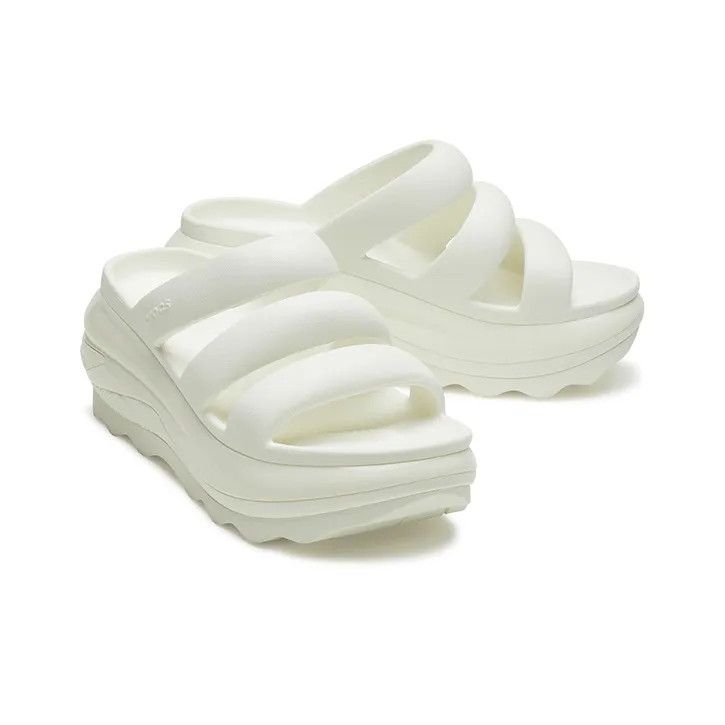 Crocs Mega Crush Triple Strap 'Chalk White' Women's-4
