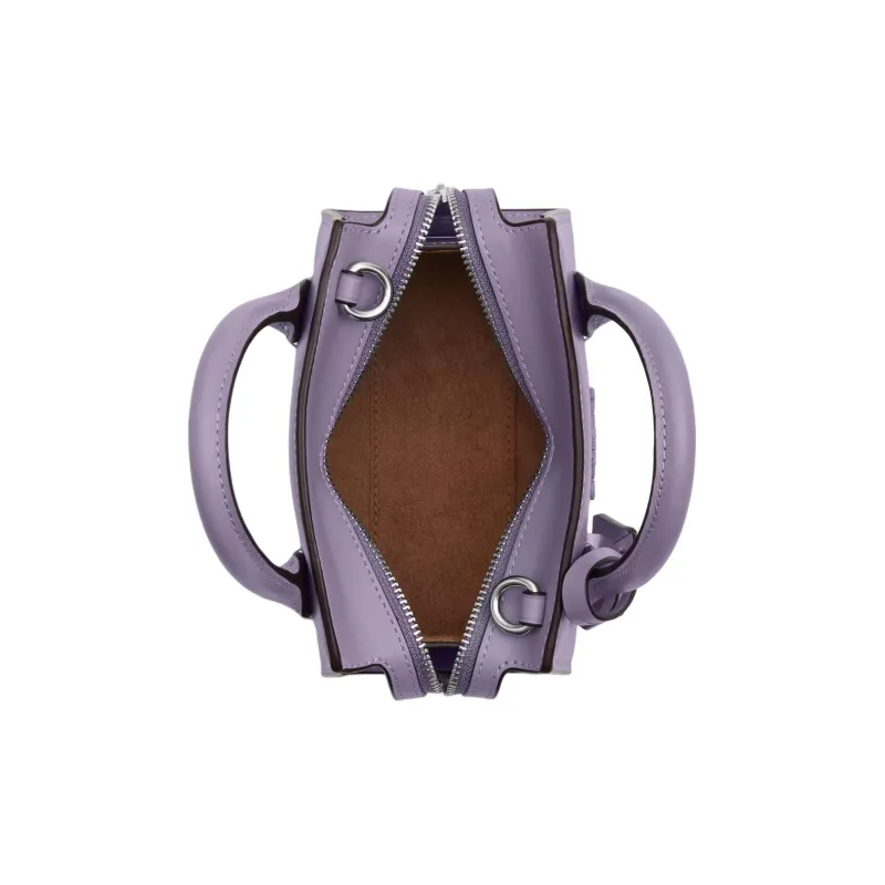 COACH Shoulder Bag, Crossbody Bag, Handbag Calfskin Mini Women's Silver & Light Purple-2