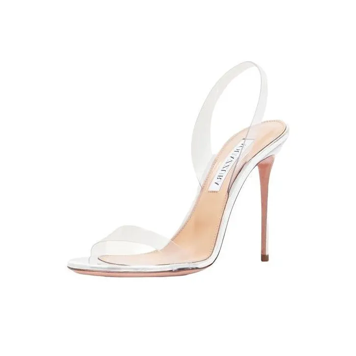 AQUAZZURA So Nude 105mm Sandals-3