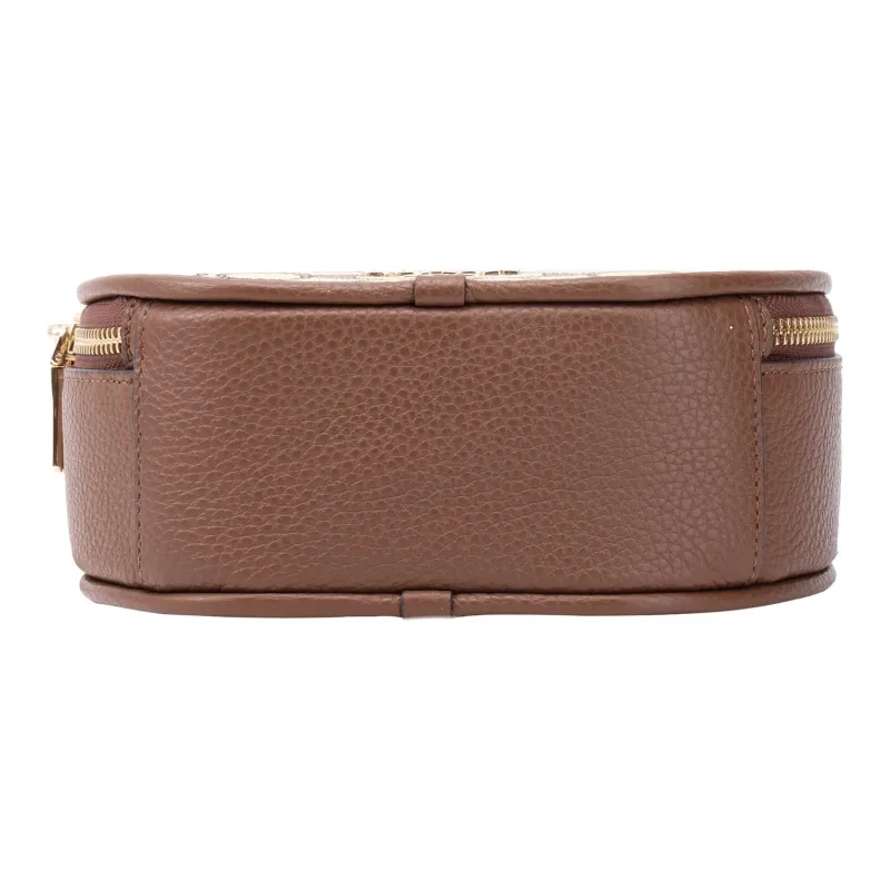 COACH Canteen Iconic Jacquard With Refined Pebbled Leather Handbag Shoulder Bag Crossbody Bag Small Size Women's Khaki-3