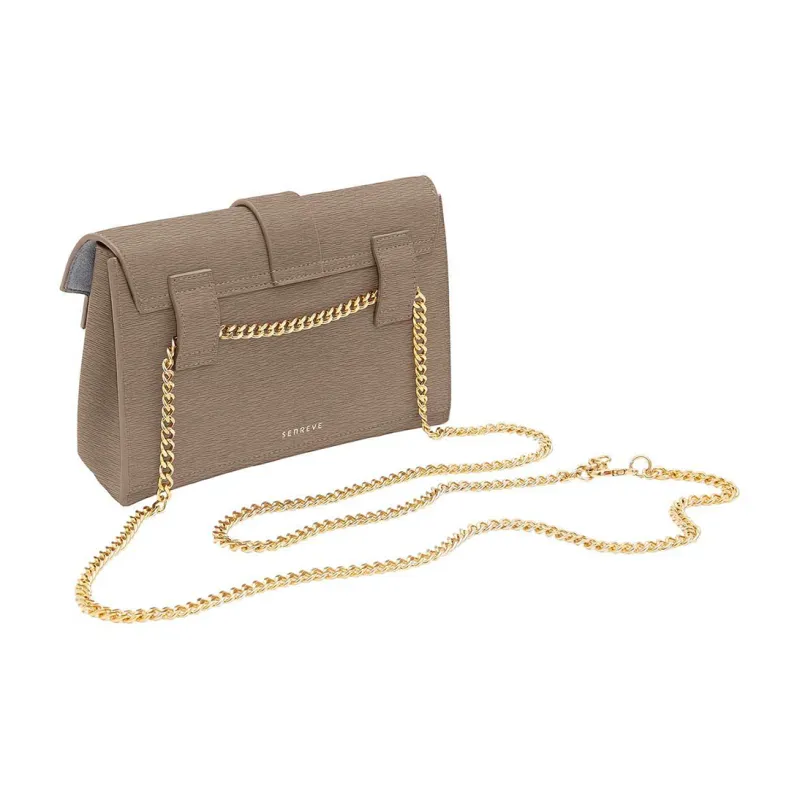 SENREVE Cow Leather One Shoulder Crossbody Fanny Pack Regular Women's Latte-3