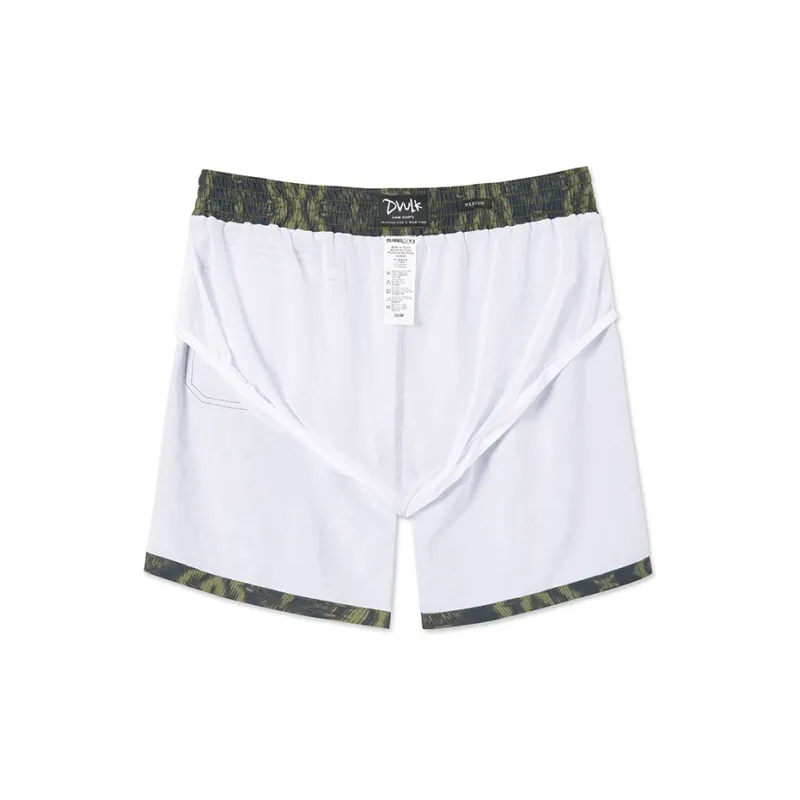 DUNKELVOLK Leopard Print Water Resistant Beach Shorts Men's-14
