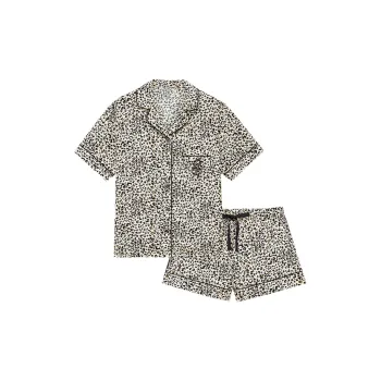 Victoria's Secret More Than Just The Comfort Series Pajama Set Women's Leopard Print