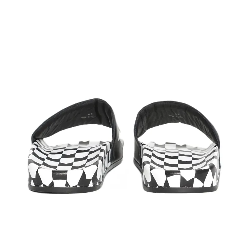 RHUDE Logo Printed Checked Slides-2