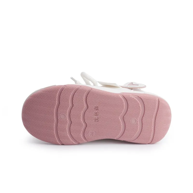 Shen Linsen Thermal Abrasion Resistant Slip Resistant Low Top Skateboard Shoes Women's Beige Pink-4