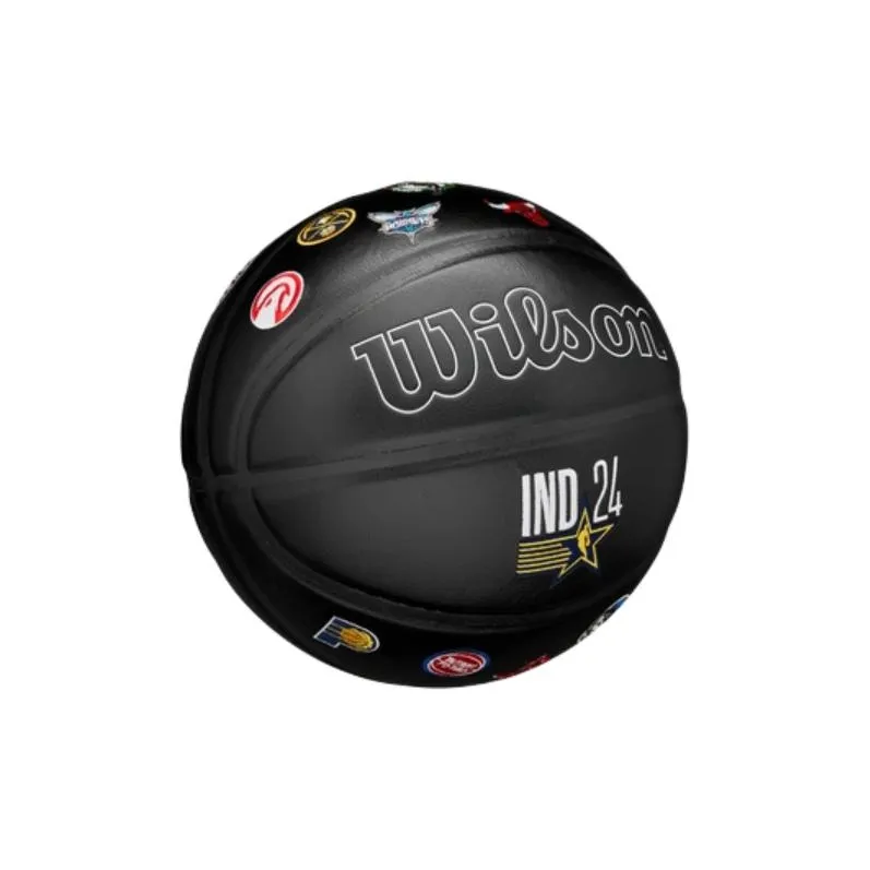 Wilson Genuine Leather Basketball Black Size 7 Ball Training Unisex-2
