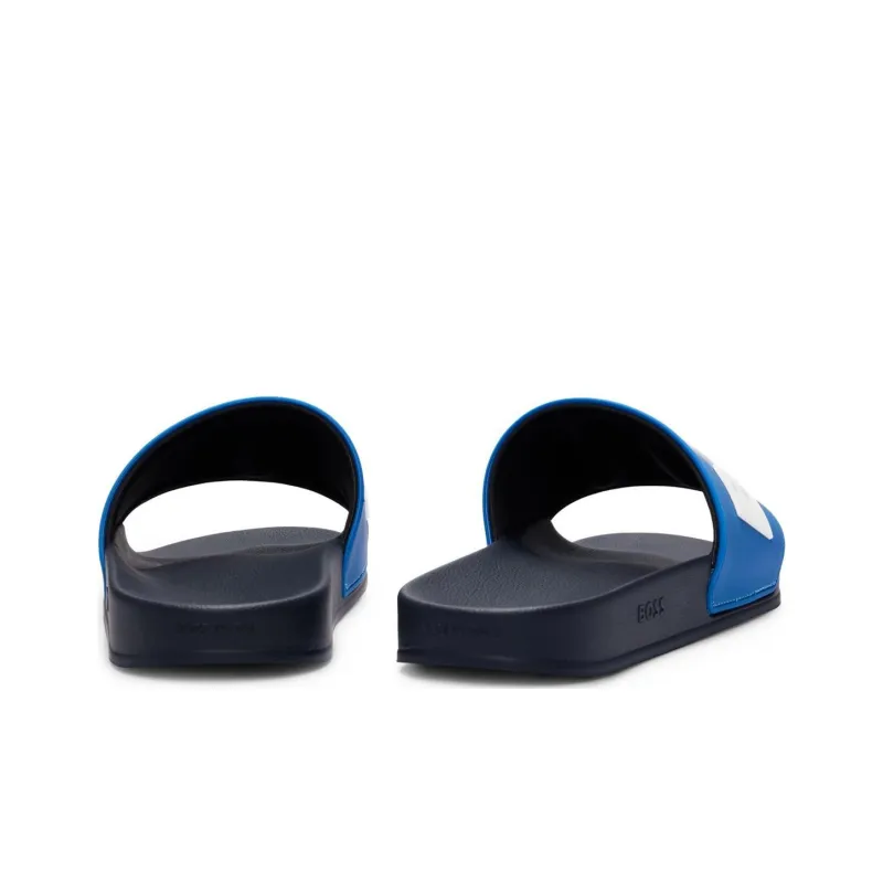 HUGO BOSS Slip Resistant Slide Slippers Men's Blue-3