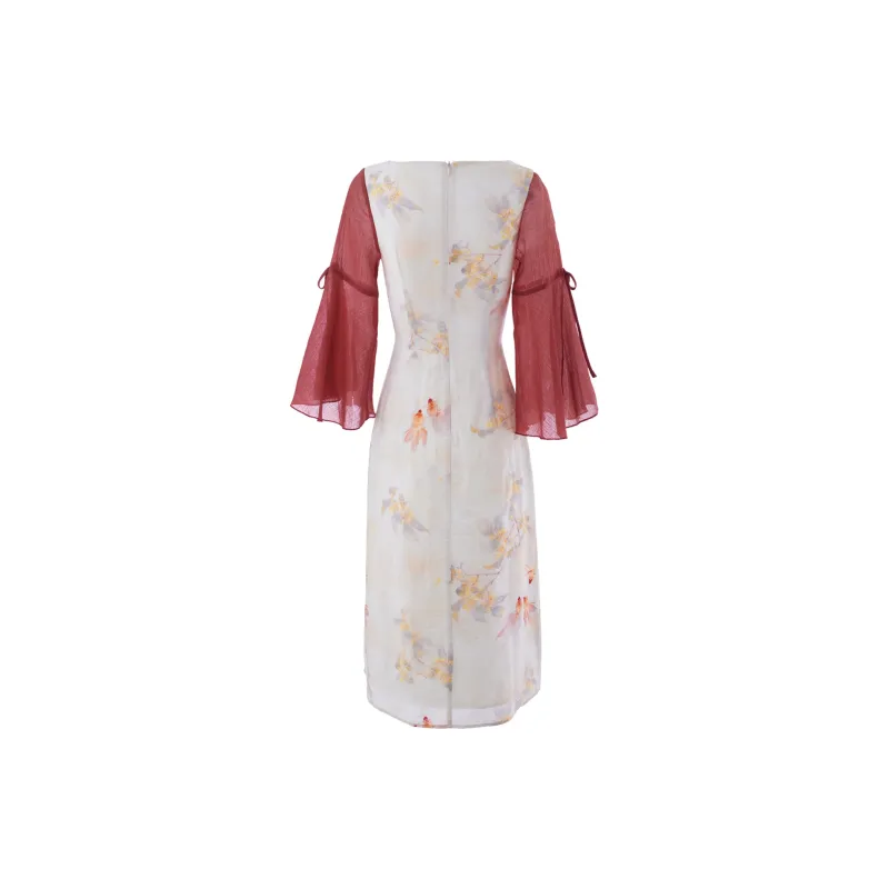 Blovelan Long-Sleeved Dresses Women's Rogue Red-1