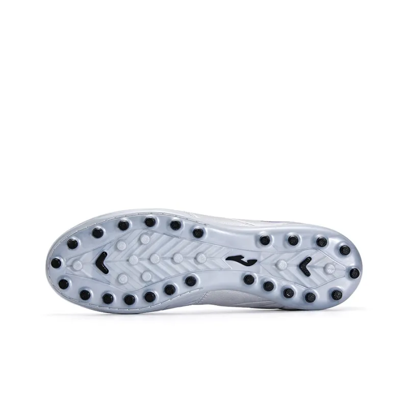 Joma Training Series MG Rubber Short Studs Anti Slip Wear Resistant Soccer Shoes Men's Silver-4
