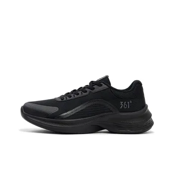 361° Brightness Cushioning Anti Slip Wear Resistant Breathability Low Top Running Shoes Women's Black Gray