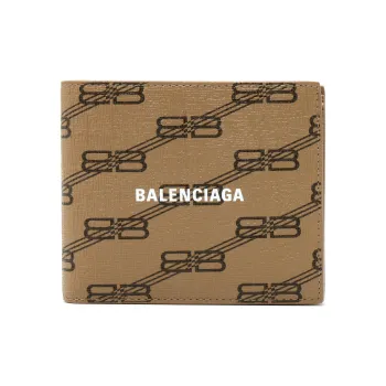 Balenciaga BB Monogram Bi Folded Wallet