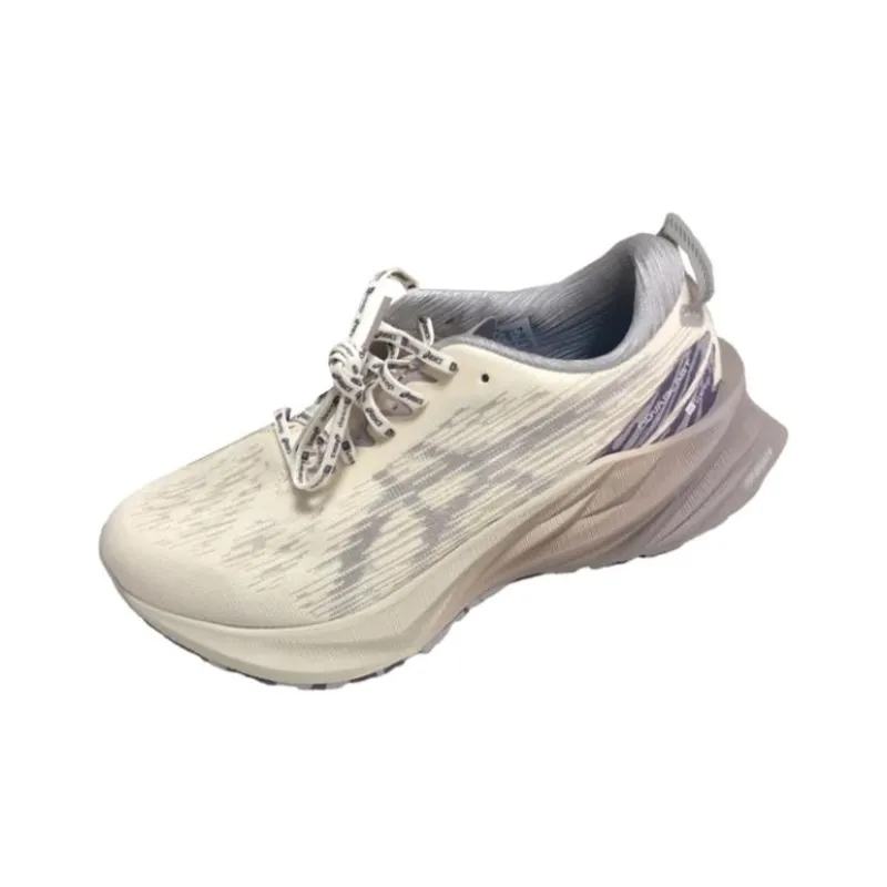 Asics Novablast 3 Anti Slip Wear Resistant Low Top Running Shoes Women's White-2