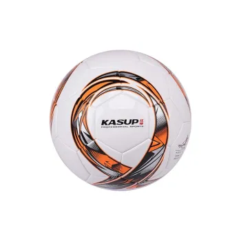 KASUP Size 5 Soccer PU Unisex White Orange