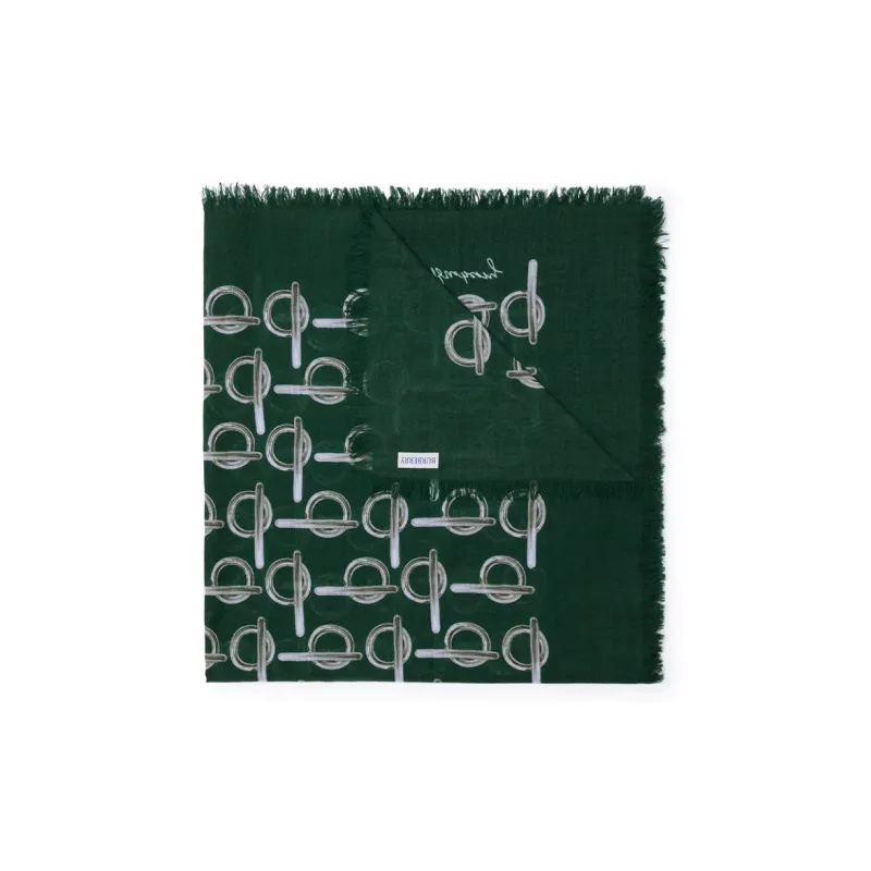 Burberry Skinny Reversible B Wool Scarf-1