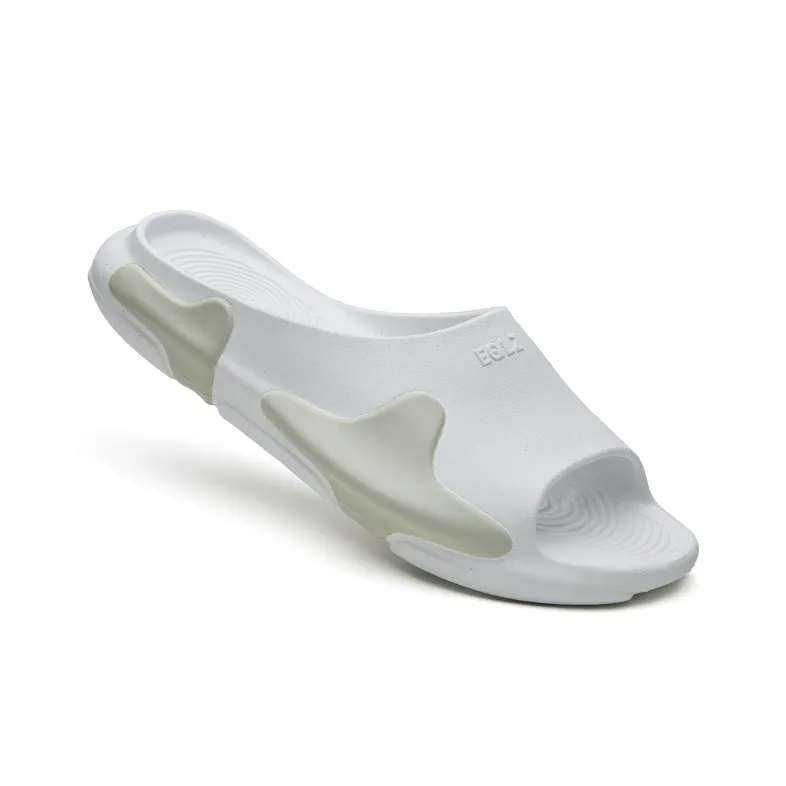 EQLZ EQUALIZER Oasis Quiet Abrasion Resistant Slide Slippers Unisex Gray Asphalt-1