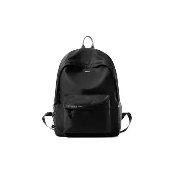RIOREX Nylon Fabric Backpack Large Size Unisex Black/White