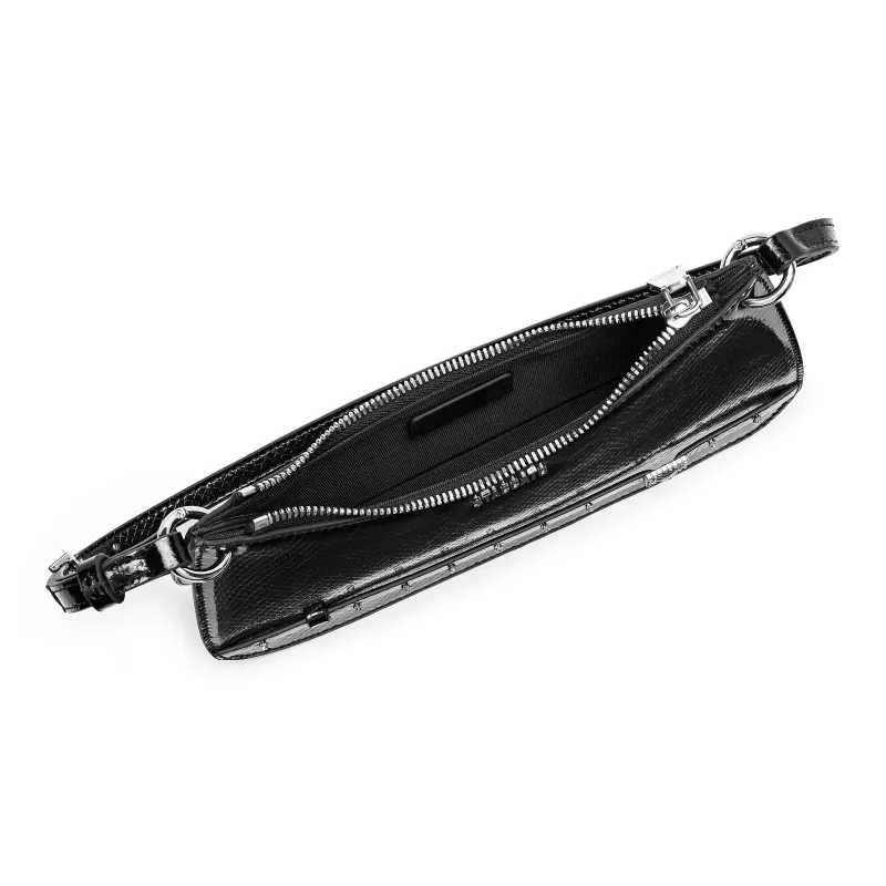 Staccato Cow Leather Shoulder Bag, Handbag, Shoulder Bag Regular Women's Nighttime Black-3