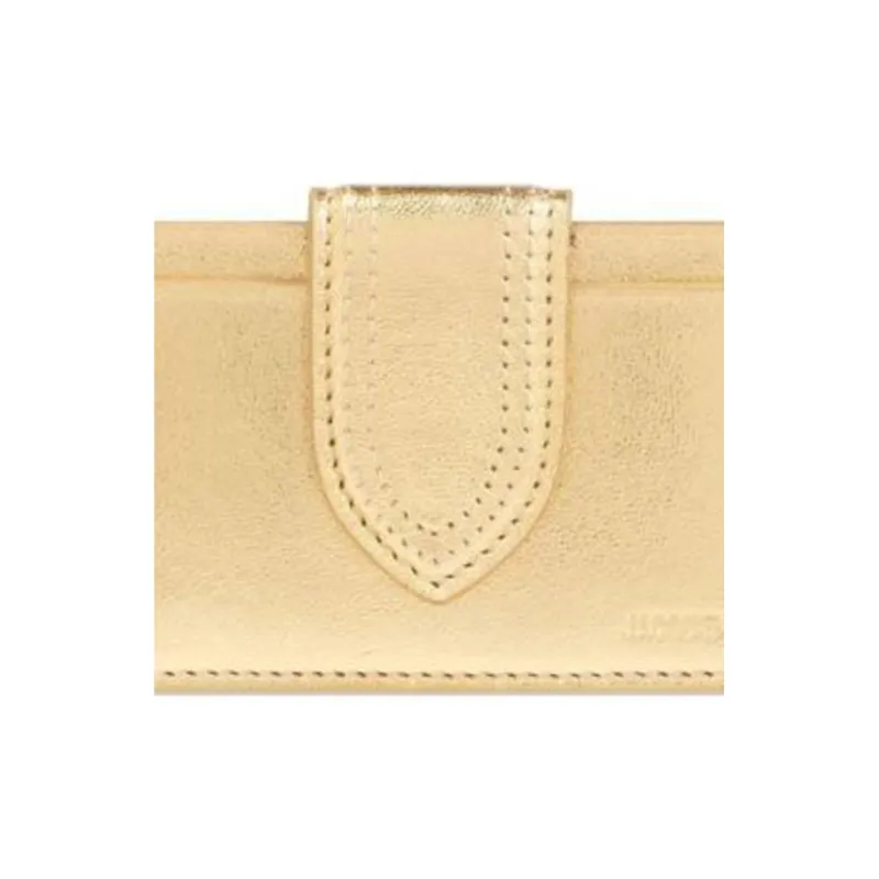 Jacquemus Sheepskin Card Holder Women's Gold-2