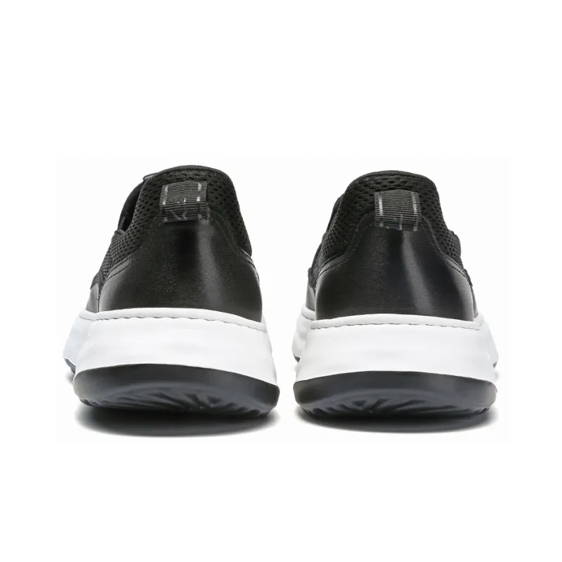 Satchi Wear resistant Lightweight Breathable And Non slip. Low Top Skateboard Shoes Men's Black 4CM-4