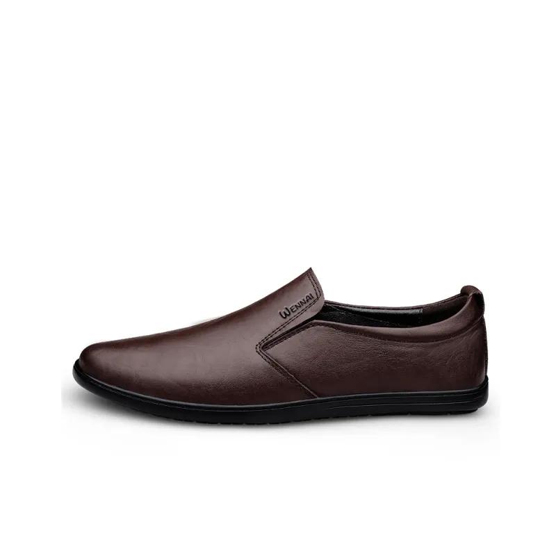 Wen Nai Casual Shoes Men's Brown-0