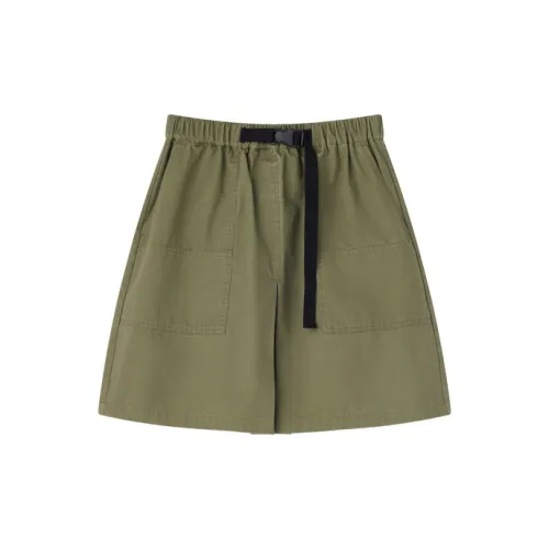 Asuka and new sake Casual Short Skirts Women's Gray Green