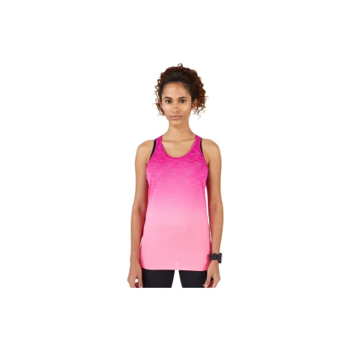 DECATHLON Sleeveless Sports Shirts Women's Neon Pink/Snow White