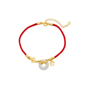Anxious Bracelets Pale Greenish White Jade Women's