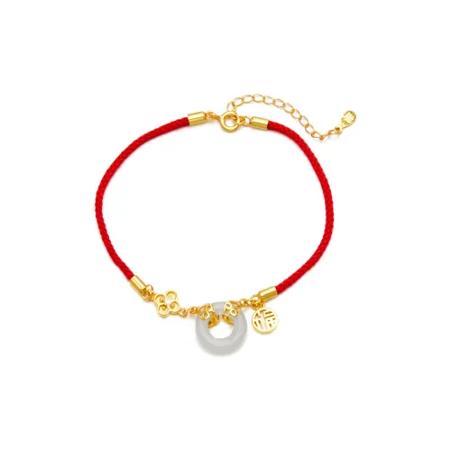 Anxious Bracelets Pale Greenish White Jade Women's