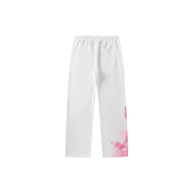 LAMLICKA Casual Pants Unisex White-1
