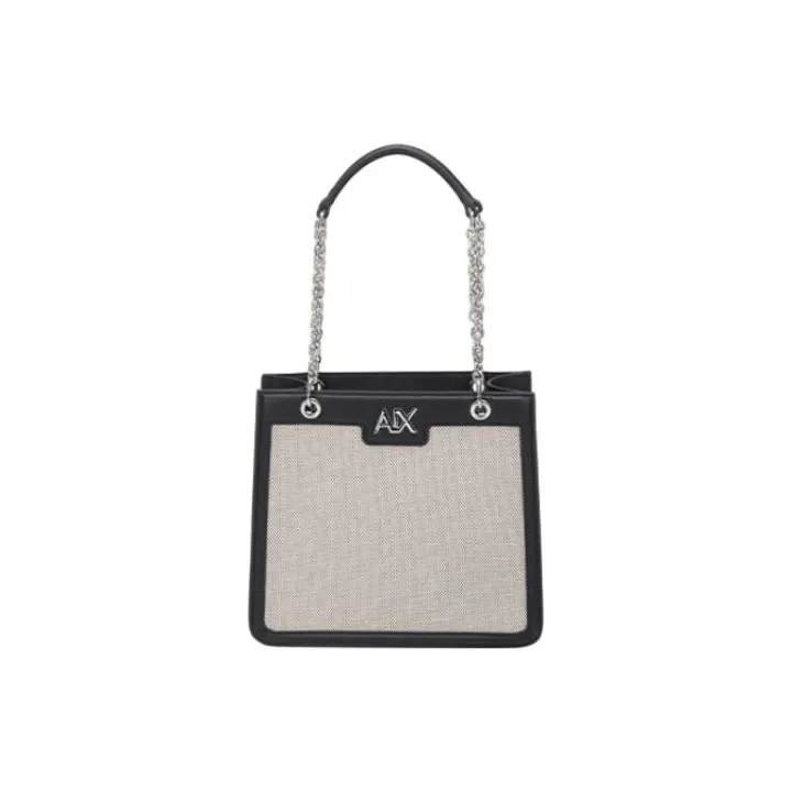 ARMANI EXCHANGEAE PU Handbag Women's Beige & Black-1