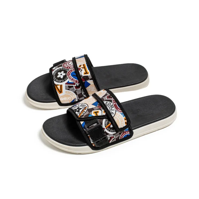 Locke Rubber Sole Quiet Slide Slippers Unisex-5